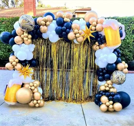 decoracion con globos para hombres