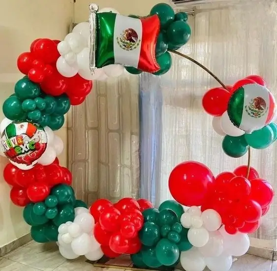 decoracion fiesta mexicana con globos