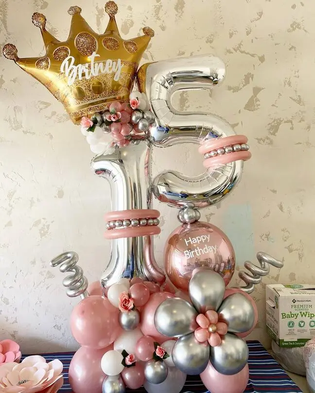 bouquet de globos para 15 años